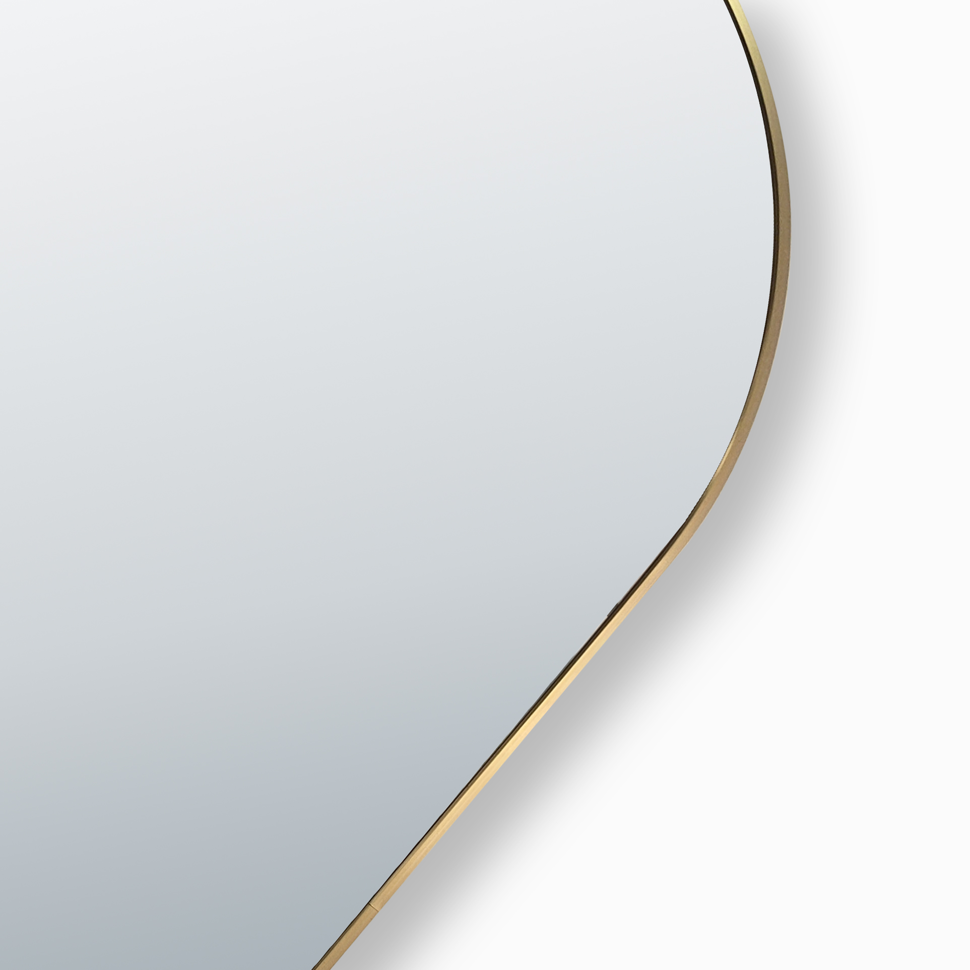 gold oval mirror